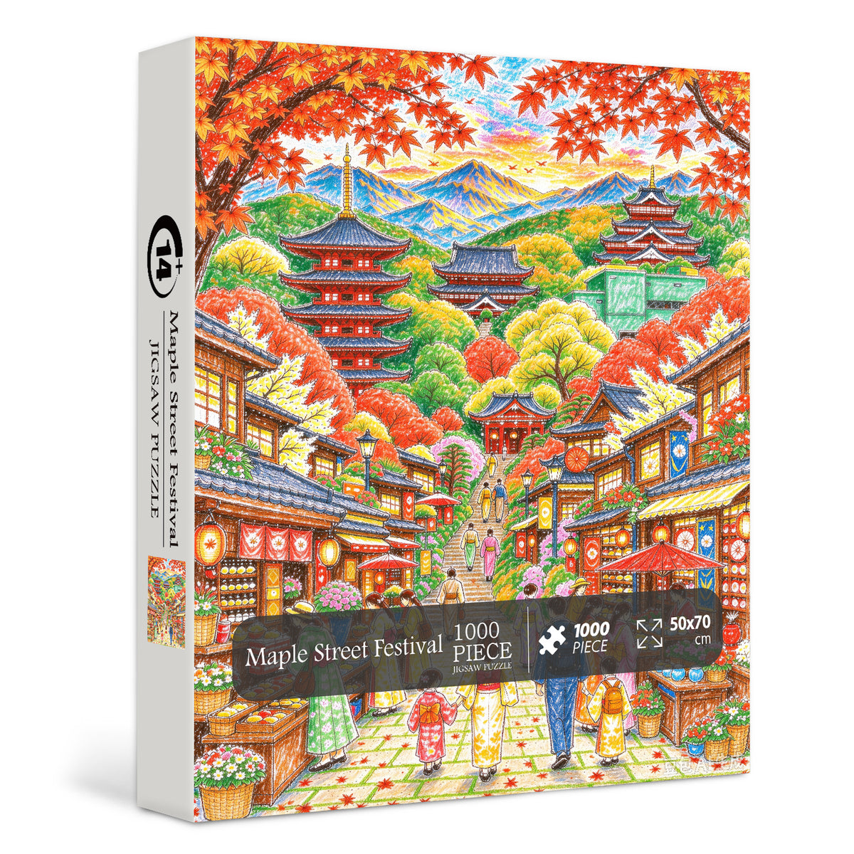 Maple Street Festival Jigsaw Puzzle 1000 Pieces
