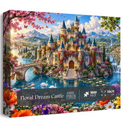 Blumentraumschloss-Puzzle, 1000 Teile