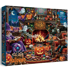 Puzzle del focolare di Halloween 1000 pezzi