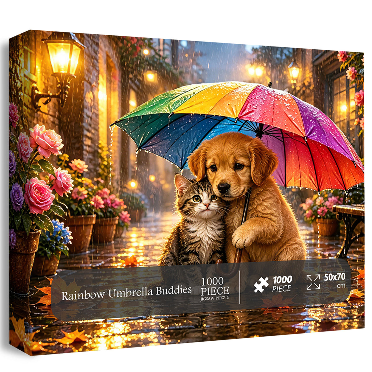 Puzzle Rainbow Umbrella Buddies da 1000 pezzi