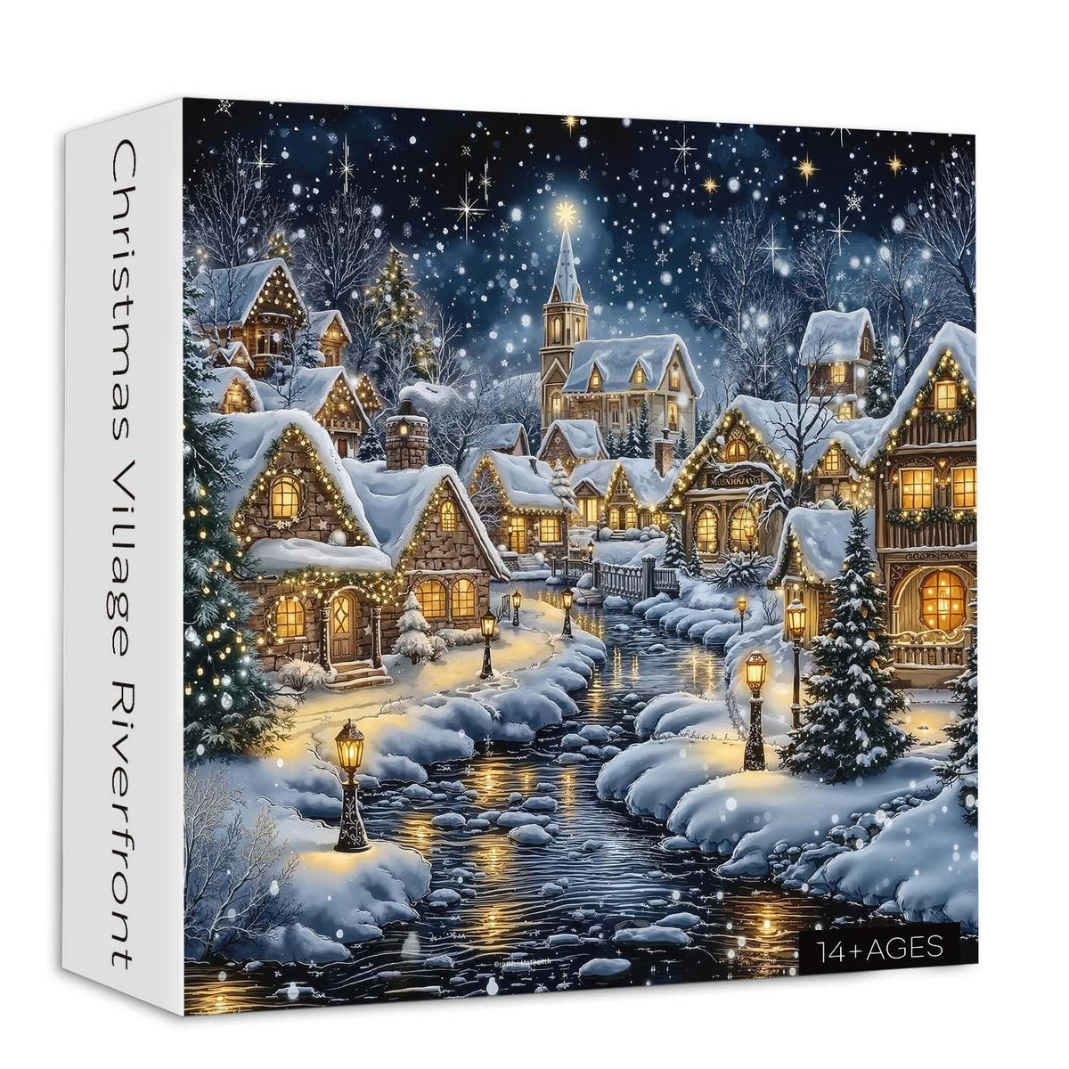 Christmas Village Riverfront Puzzle 1000 pièces