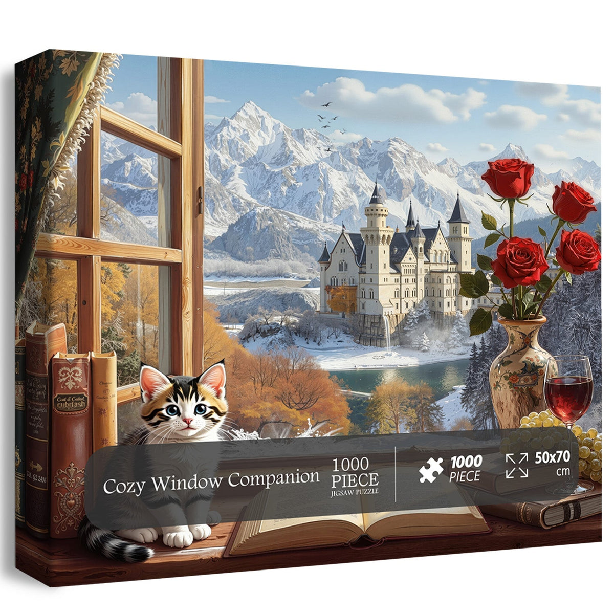 Cozy Window Companion Jigsaw Puzzle 1000 Pieces