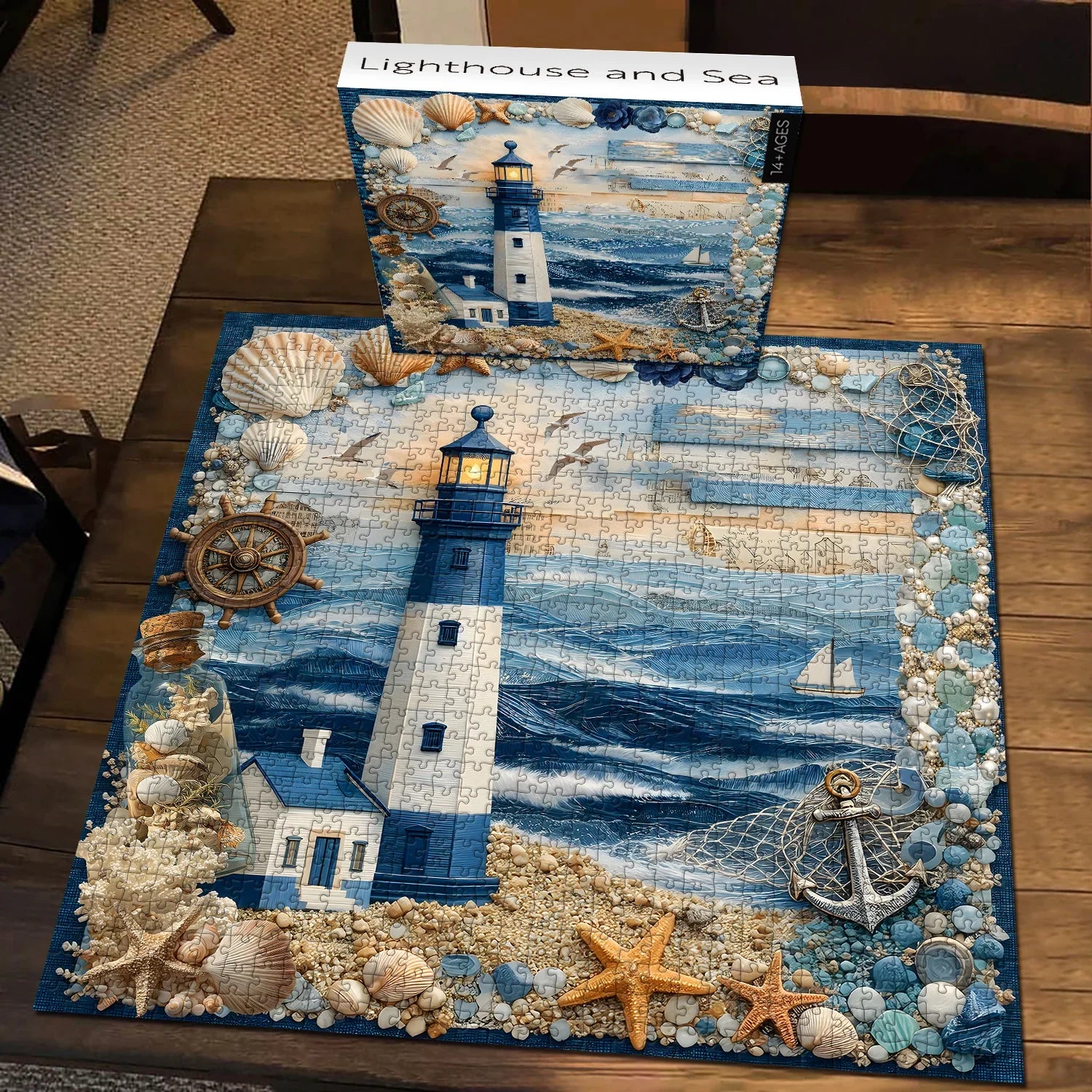 Puzzle Faro e Mare 1000 Pezzi