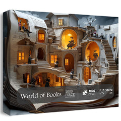World of Books Jigsaw Puzzle 1000 Pieces