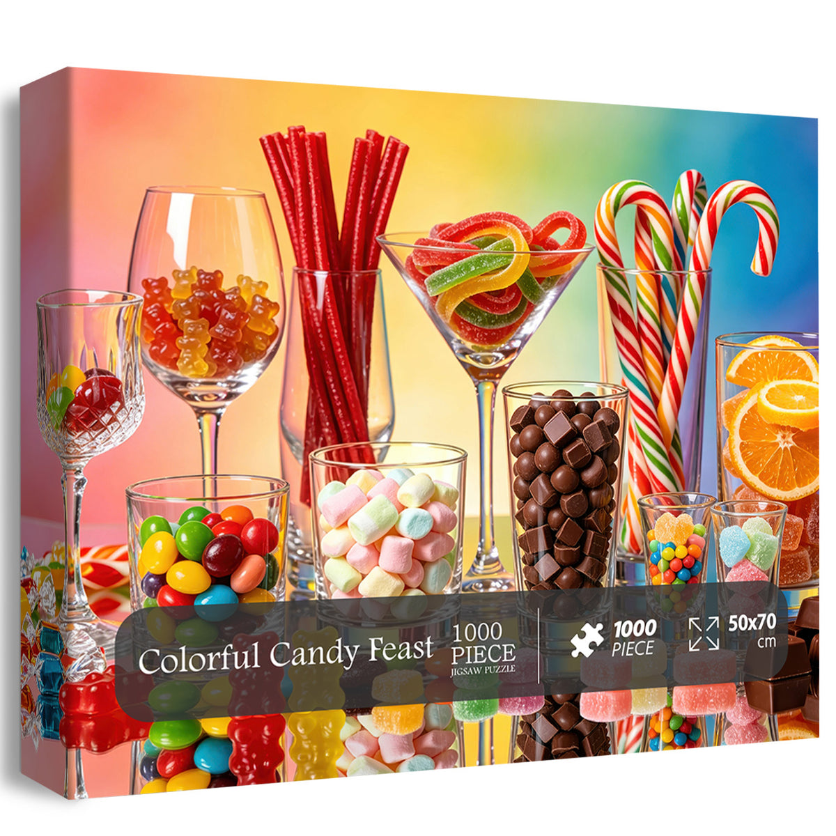 Colorful Candy Feast Jigsaw Puzzle 1000 Pieces