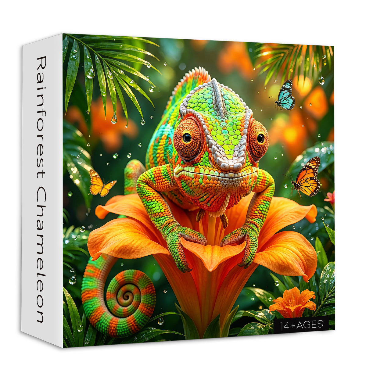 Rainforest Chameleon Jigsaw Puzzle 1000 Pieces