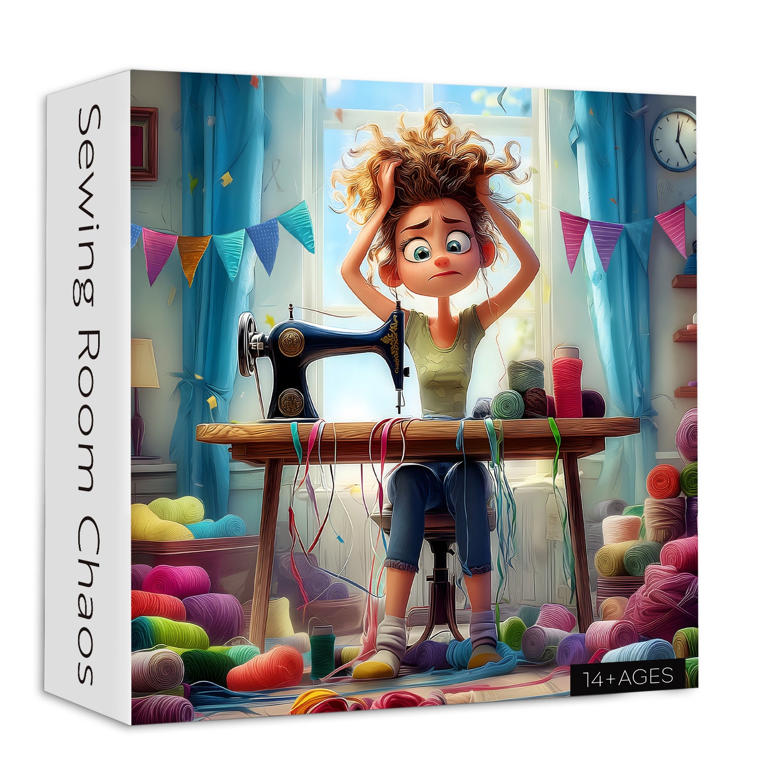 Sewing Room Chaos Jigsaw Puzzle 1000 Pieces – Pickforu Puzzle