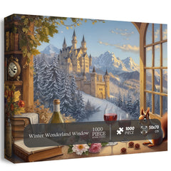 Winter Wonderland Window Jigsaw Puzzle 1000 Pieces