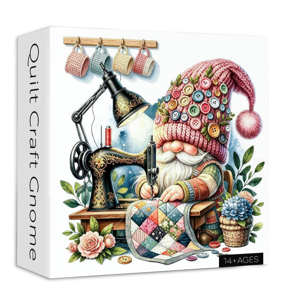 Quilt Craft Gnome Jigsaw Puzzle 1000 Pieces