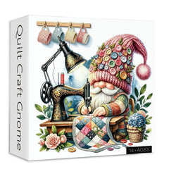 Quilt Craft Gnome Jigsaw Puzzle 1000 Pieces