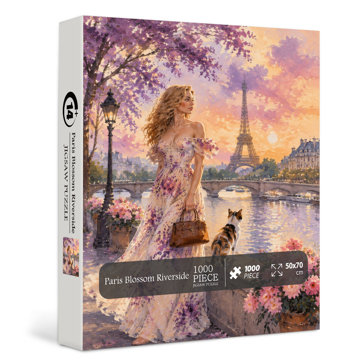 Paris Blossom Riverside Jigsaw Puzzle 1000 Pieces