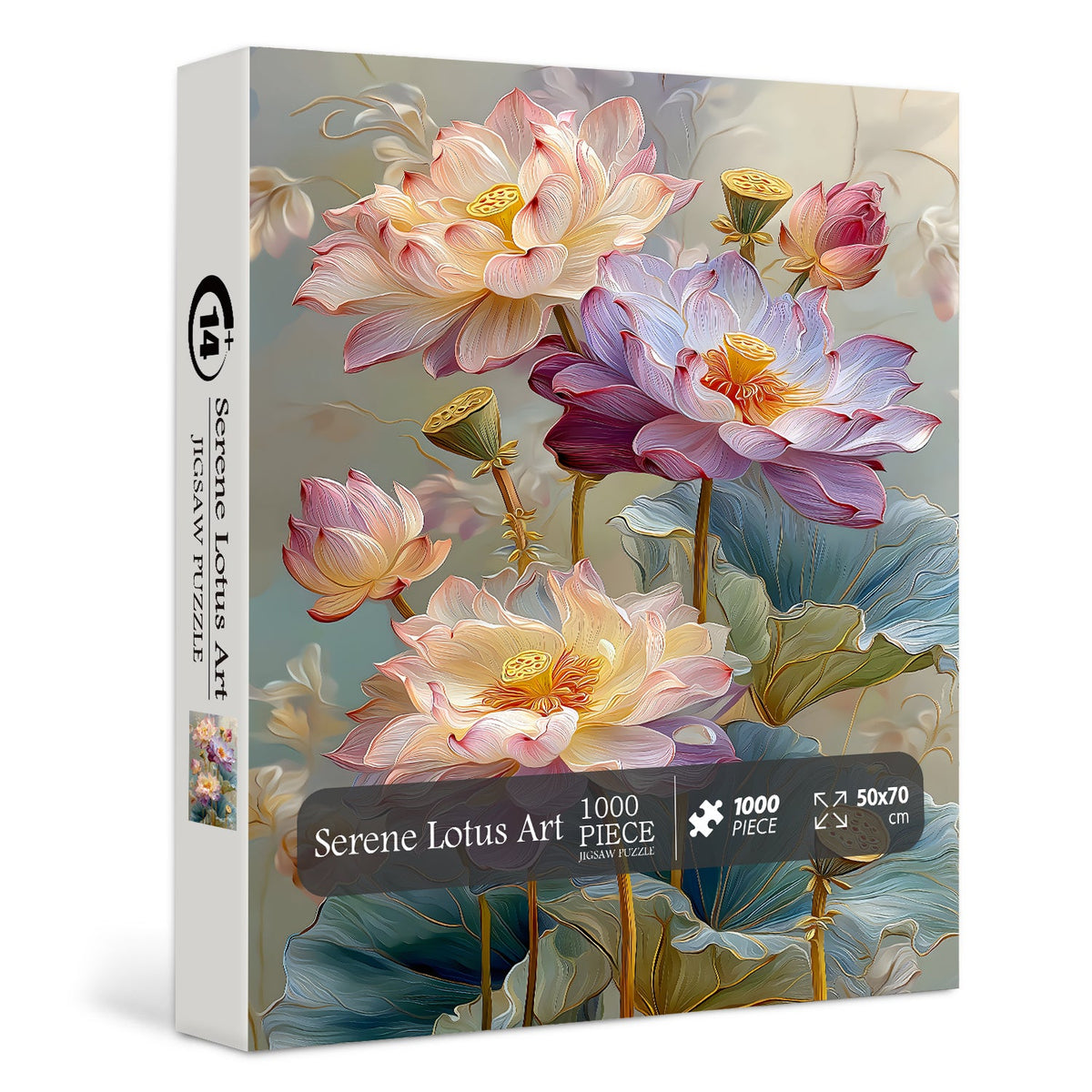 Serene Lotus Art Puzzle 1000 Teile