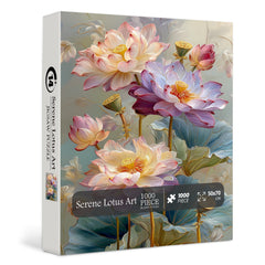 Serene Lotus Art Puzzle 1000 Teile