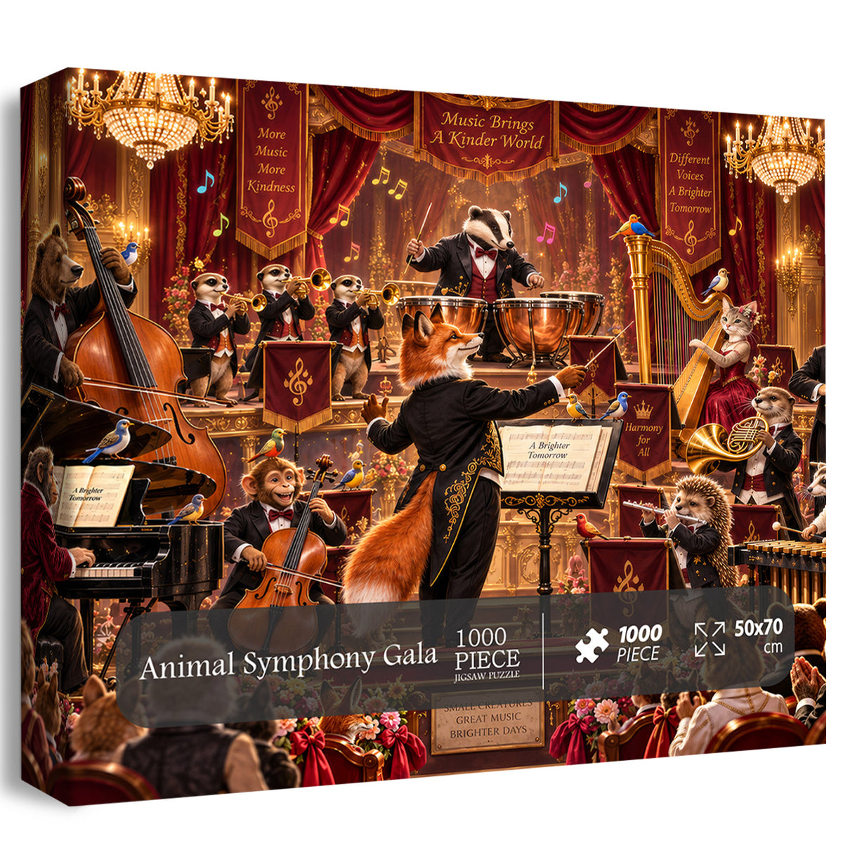 Animal Symphony Gala Jigsaw Puzzle 1000 Pieces