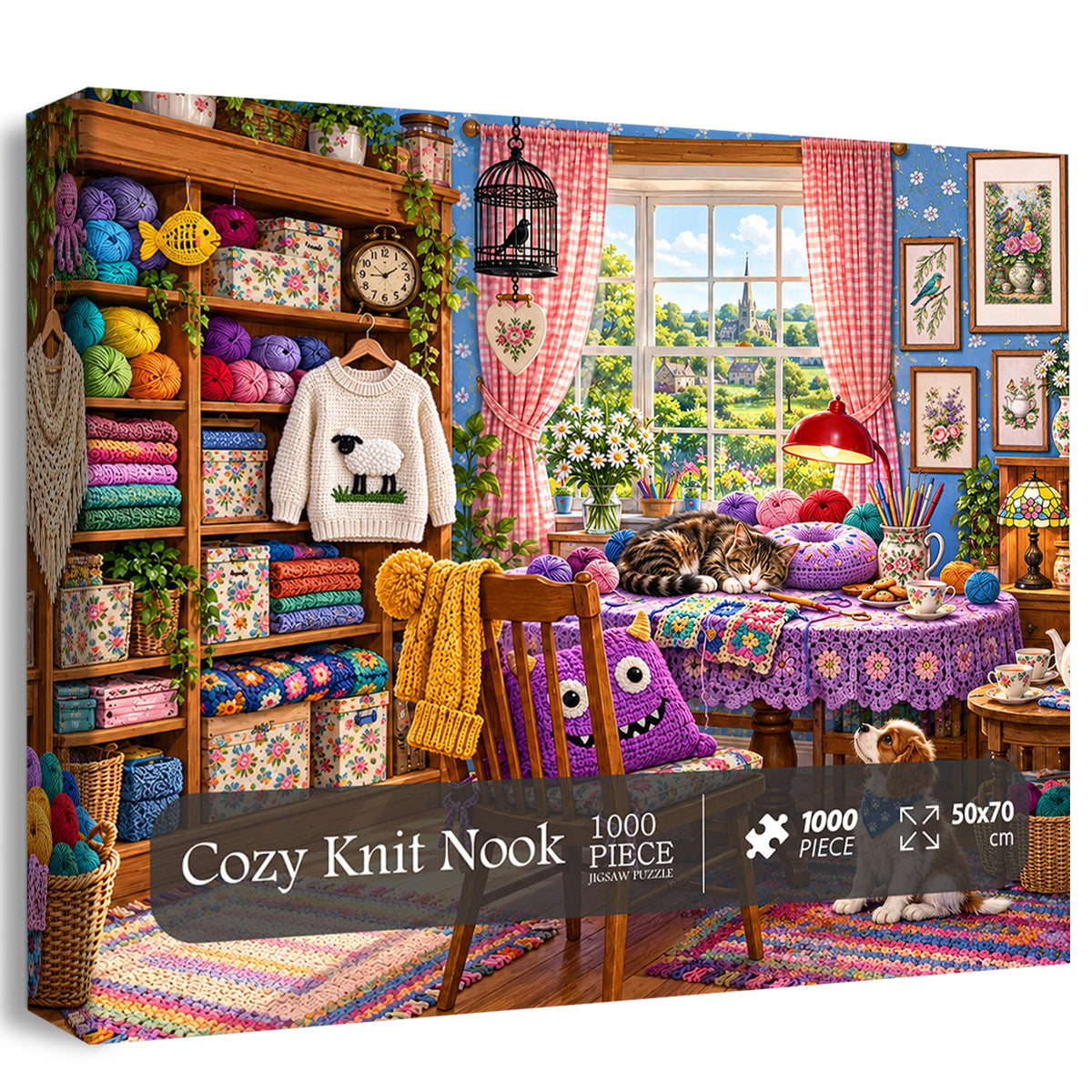 Cozy Knit Nook Jigsaw Puzzle 1000 Pieces