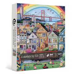 Colorful City Life Puzzle 1000 pièces