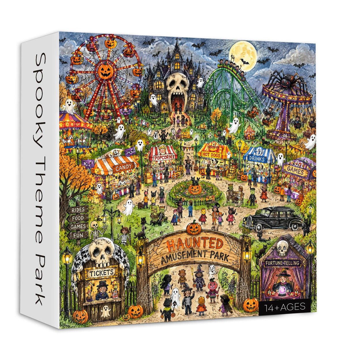 Puzzle del parco a tema spettrale 1000 pezzi