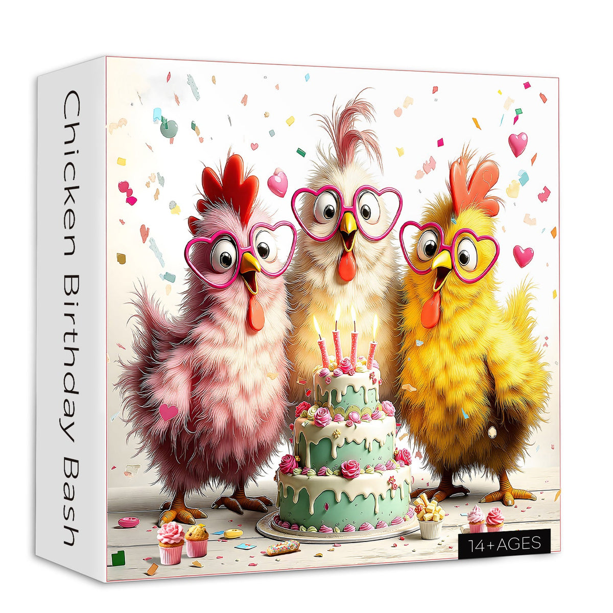 Puzzle di compleanno di pollo Bash 1000 pezzi
