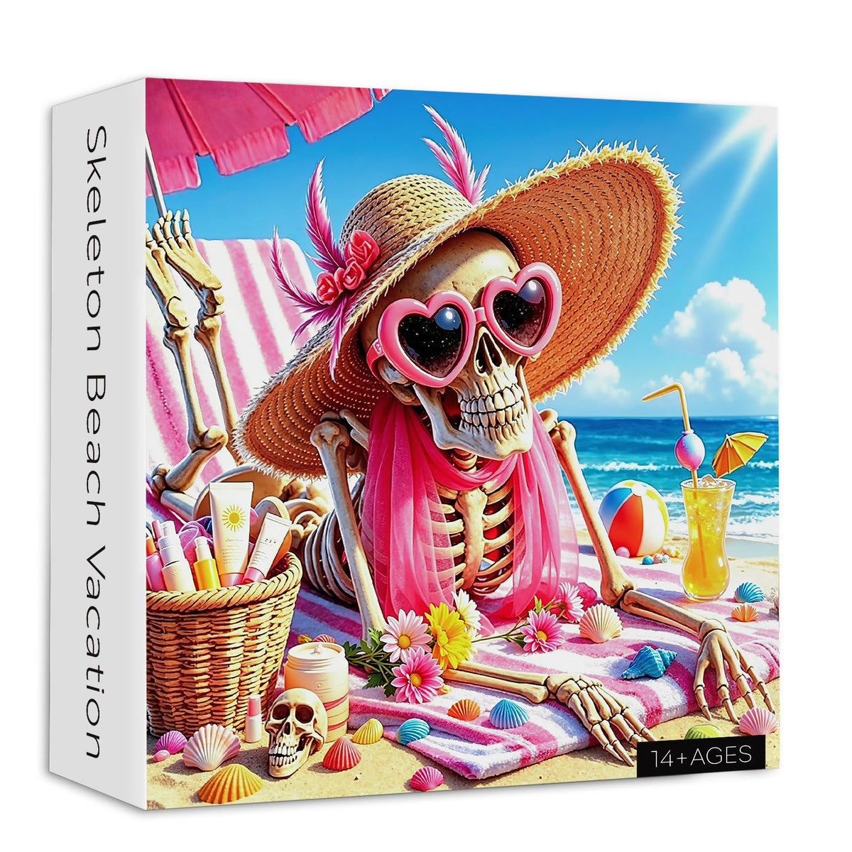 Skeleton Beach Vacation Jigsaw Puzzle 1000 Pieces
