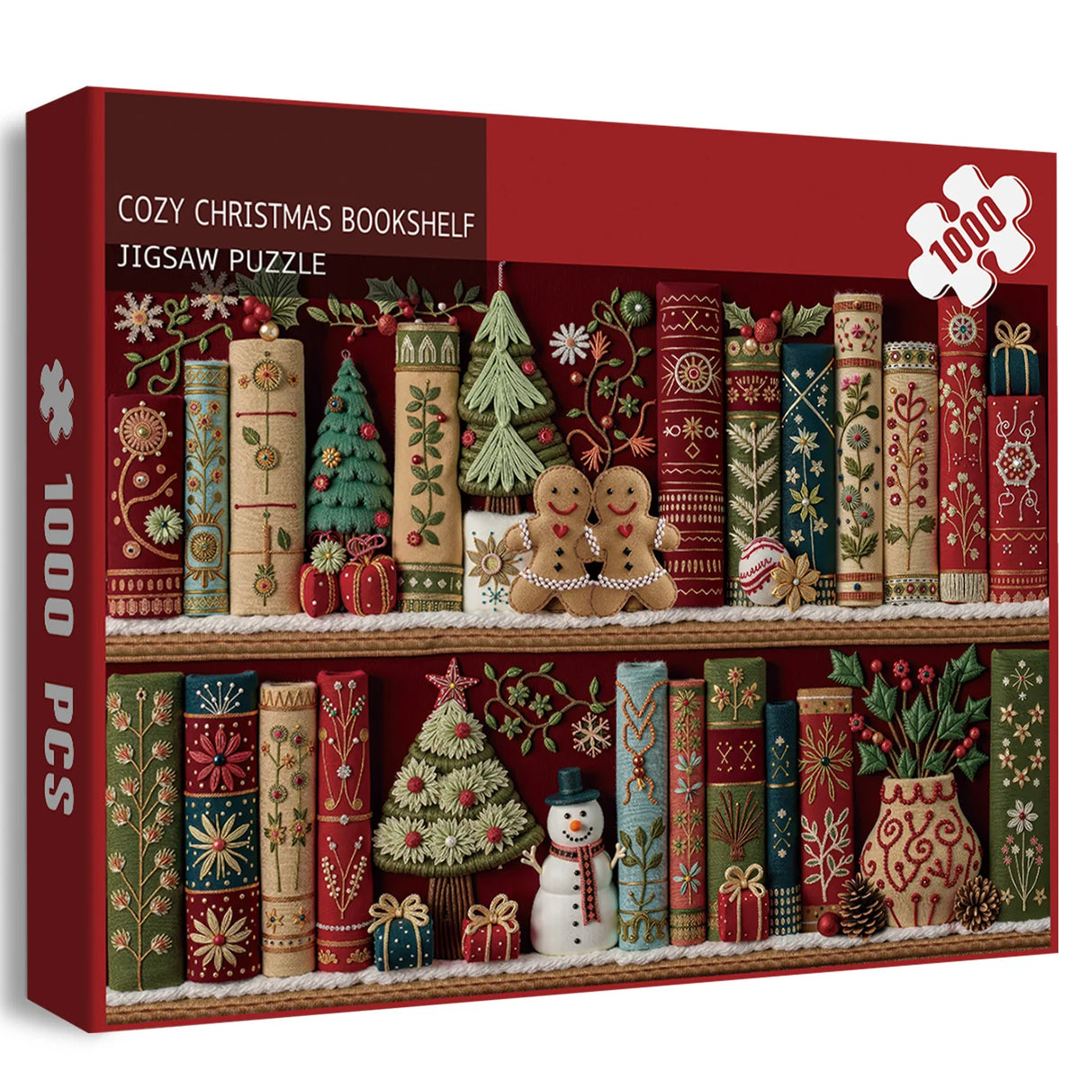 Gemütliche Weihnachtsbuchschule Puzzle 1000 Stücke