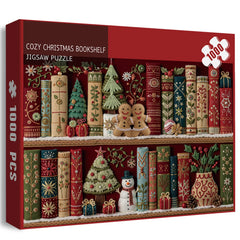Gemütliche Weihnachtsbuchschule Puzzle 1000 Stücke