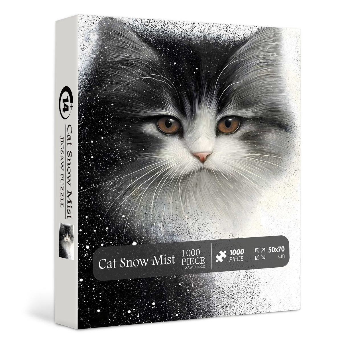 Cat Snow Mist Jigsaw Puzzle 1000 pièces