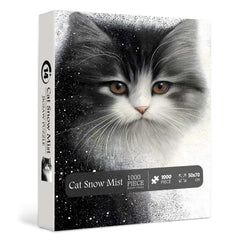 Cat Snow Mist Jigsaw Puzzle 1000 pièces