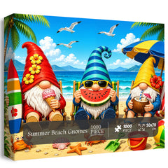 Summer Beach Gnomes Jigsaw Puzzle 1000 Pieces
