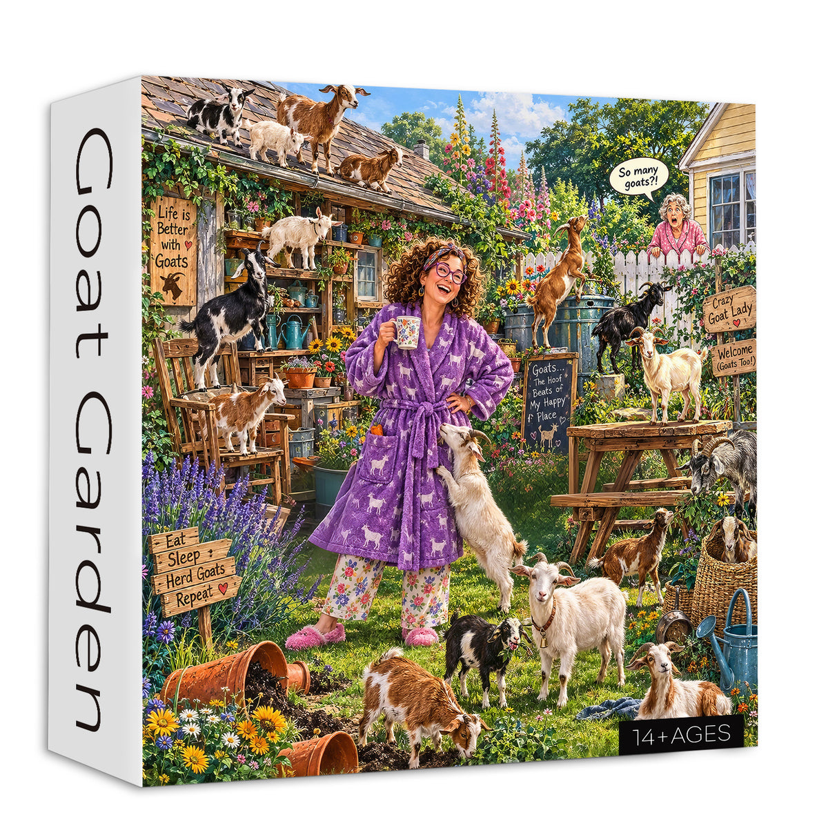 Goat Garden Jigsaw Puzzle 1000 Pieces
