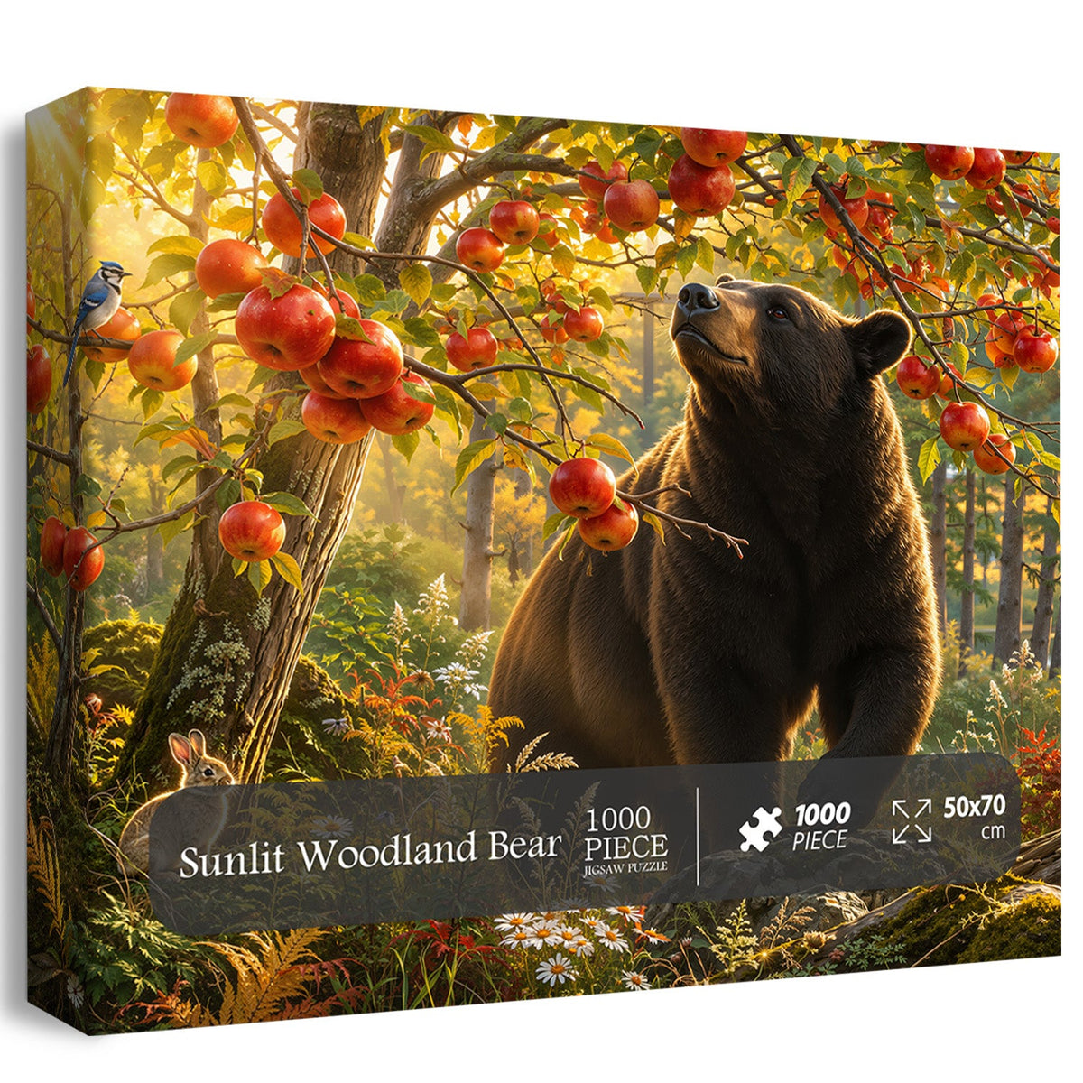 Sunlit Woodland Bear Jigsaw Puzzle 1000 Pieces