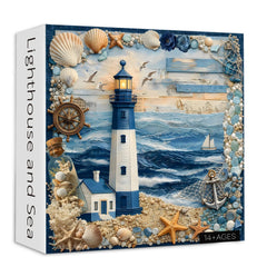 Puzzle Faro e Mare 1000 Pezzi