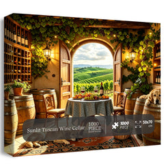 Puzzle Cantina Toscana Illuminata dal Sole 1000 Pezzi