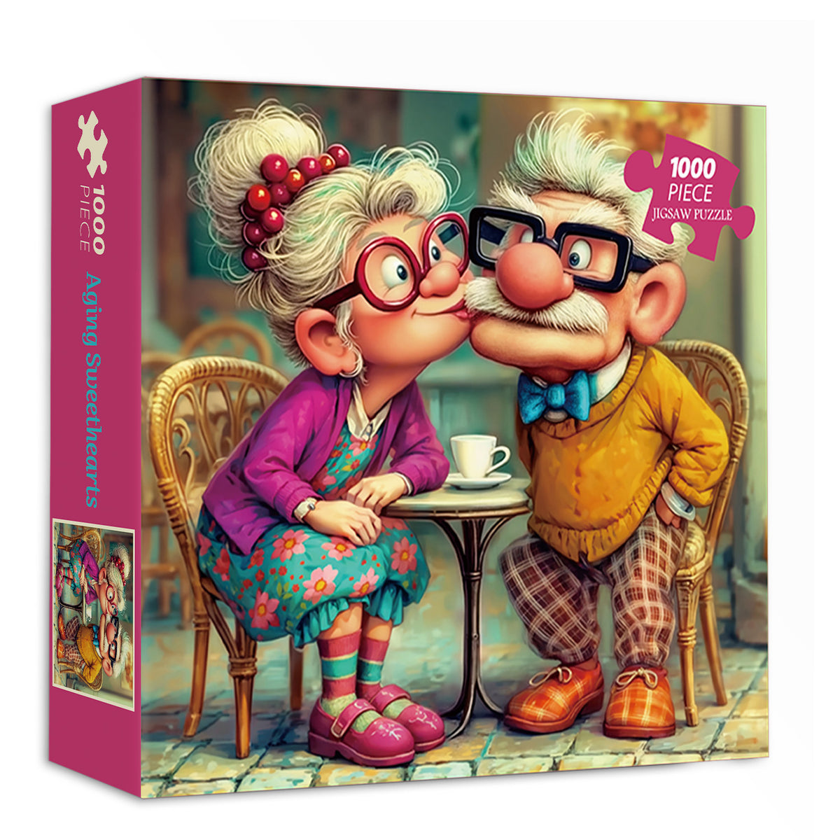 Puzzle Amoureux vieillissants 1000 pièces