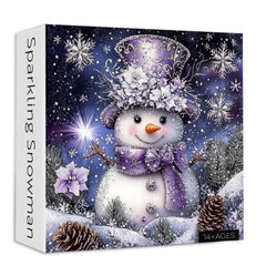 Sparkling Snowman Jigsaw Puzzle 1000 Pieces