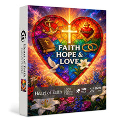 Puzzle Corazón de Fe 1000 Piezas