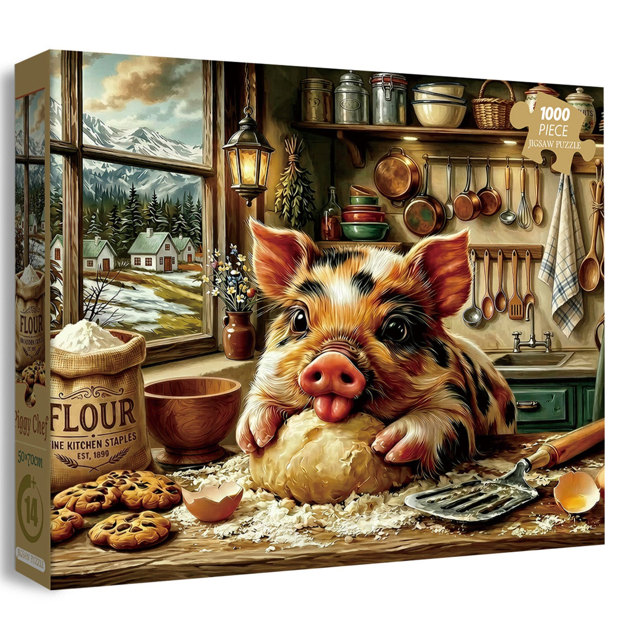 Piggy Chef Puzzle 1000 Teile