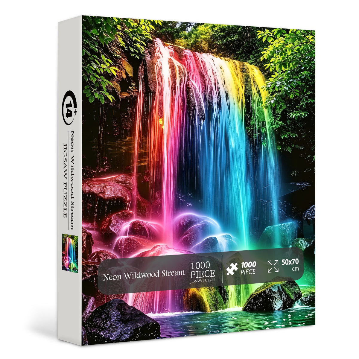 Neon Wildwood Stream Jigsaw Puzzle 1000 Pieces