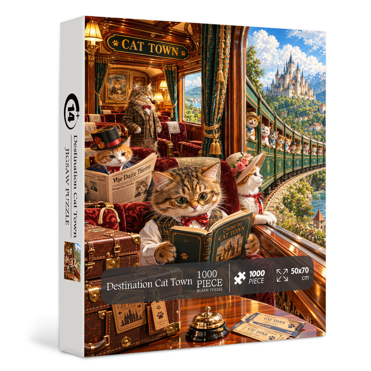 Destination Cat Town Jigsaw Puzzle 1000 Pieces