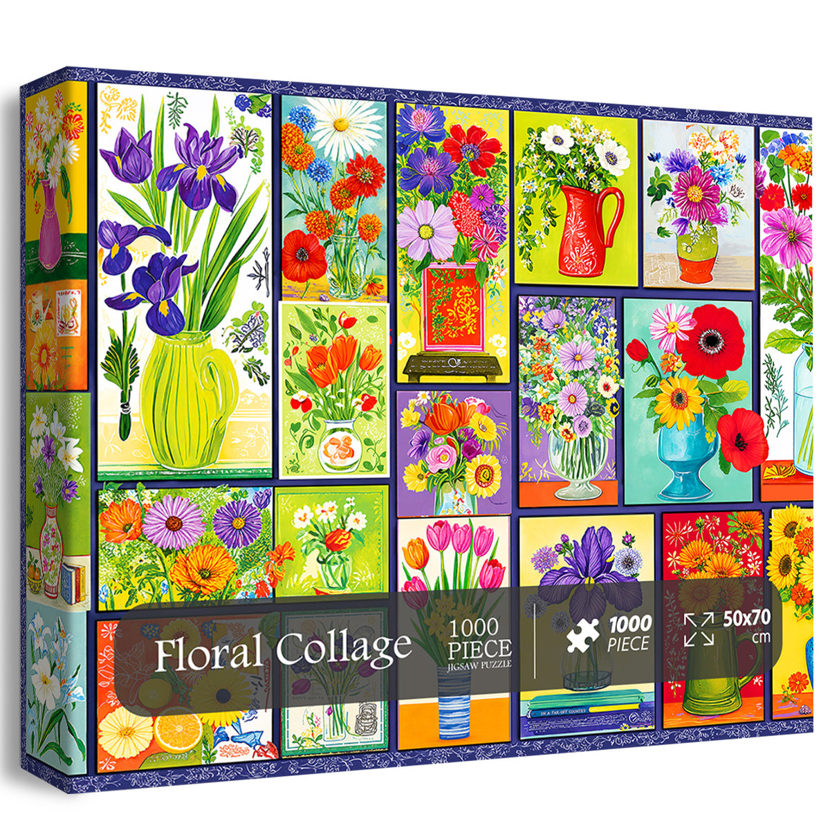 Floral Collage Jigsaw Puzzle 1000 Pieces
