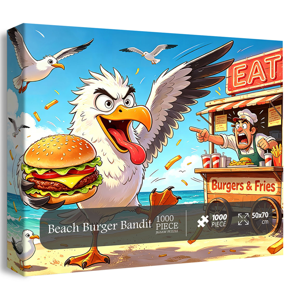 Beach Burger Bandit Jigsaw Puzzle 1000 Pieces