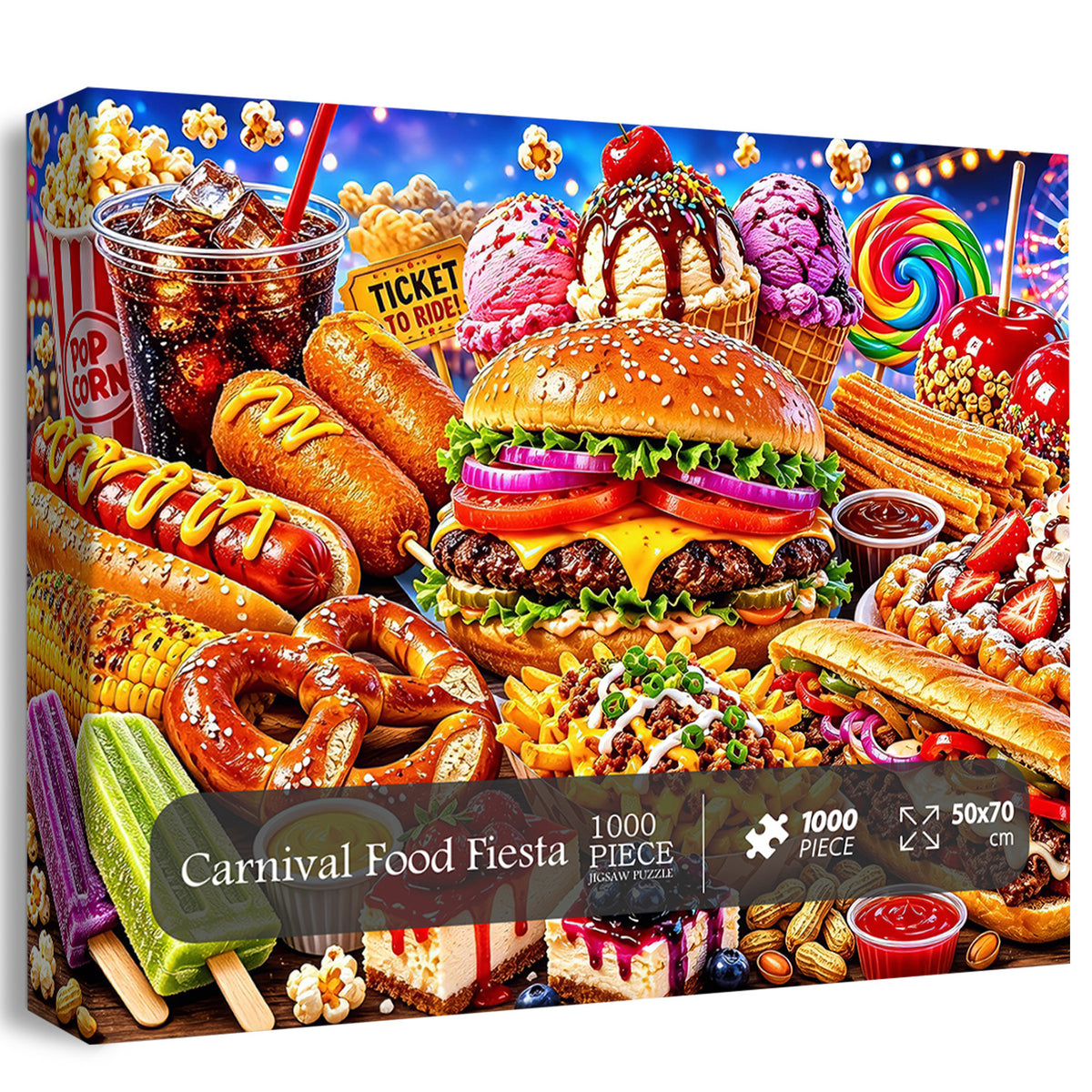 Carnival Food Fiesta Jigsaw Puzzle 1000 Pieces