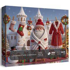 Celebración del castillo de Navidad Puzzle 1000 piezas