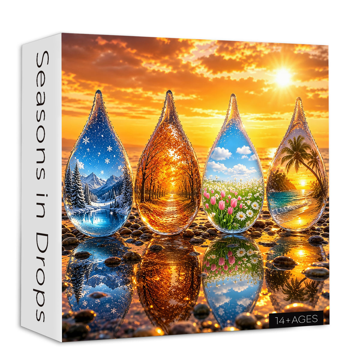 Puzzle Stagioni in Gocce 1000 Pezzi