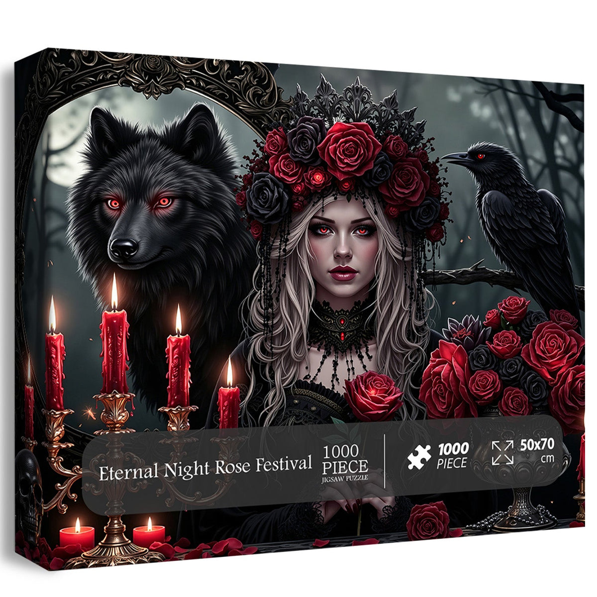 Puzzle Eternal Night Rose Festival 1000 pezzi