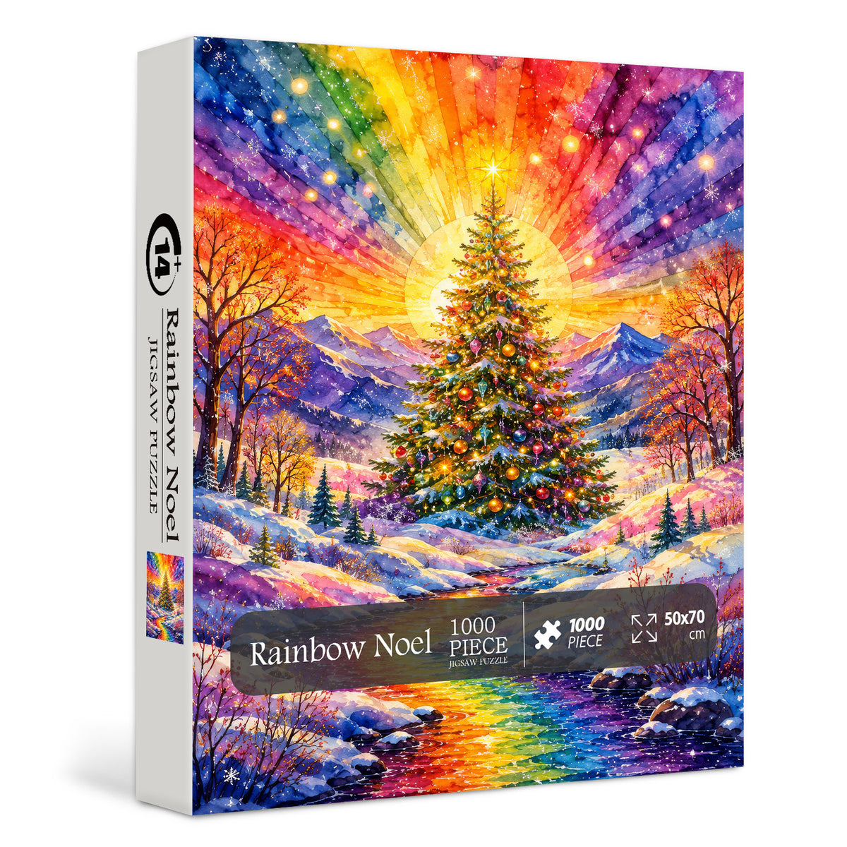 Rainbow Noel Jigsaw Puzzle 1000 Pieces