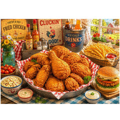 Delicious Fried Feast Jigsaw Puzzle 1000 Pieces
