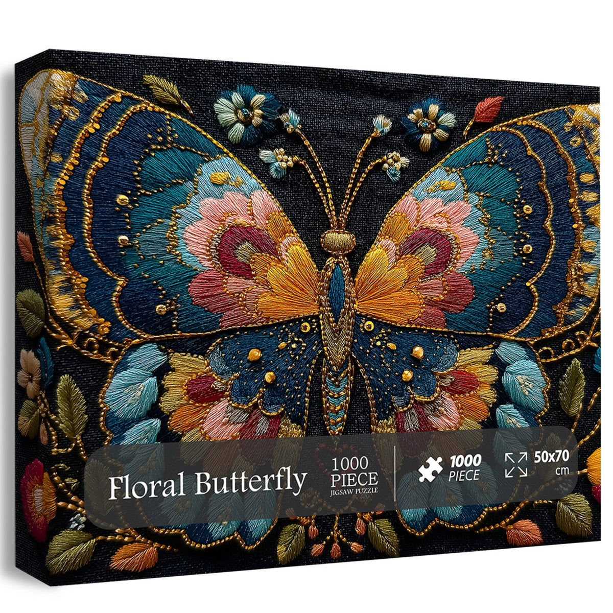 Blumen-Schmetterlings-Puzzle 1000 Teile