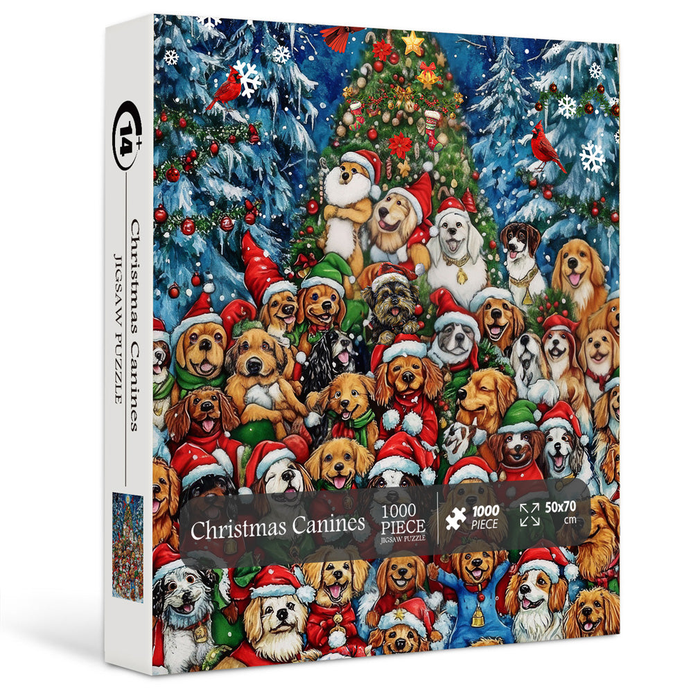 Christmas Canines Jigsaw Puzzle 1000 Pieces