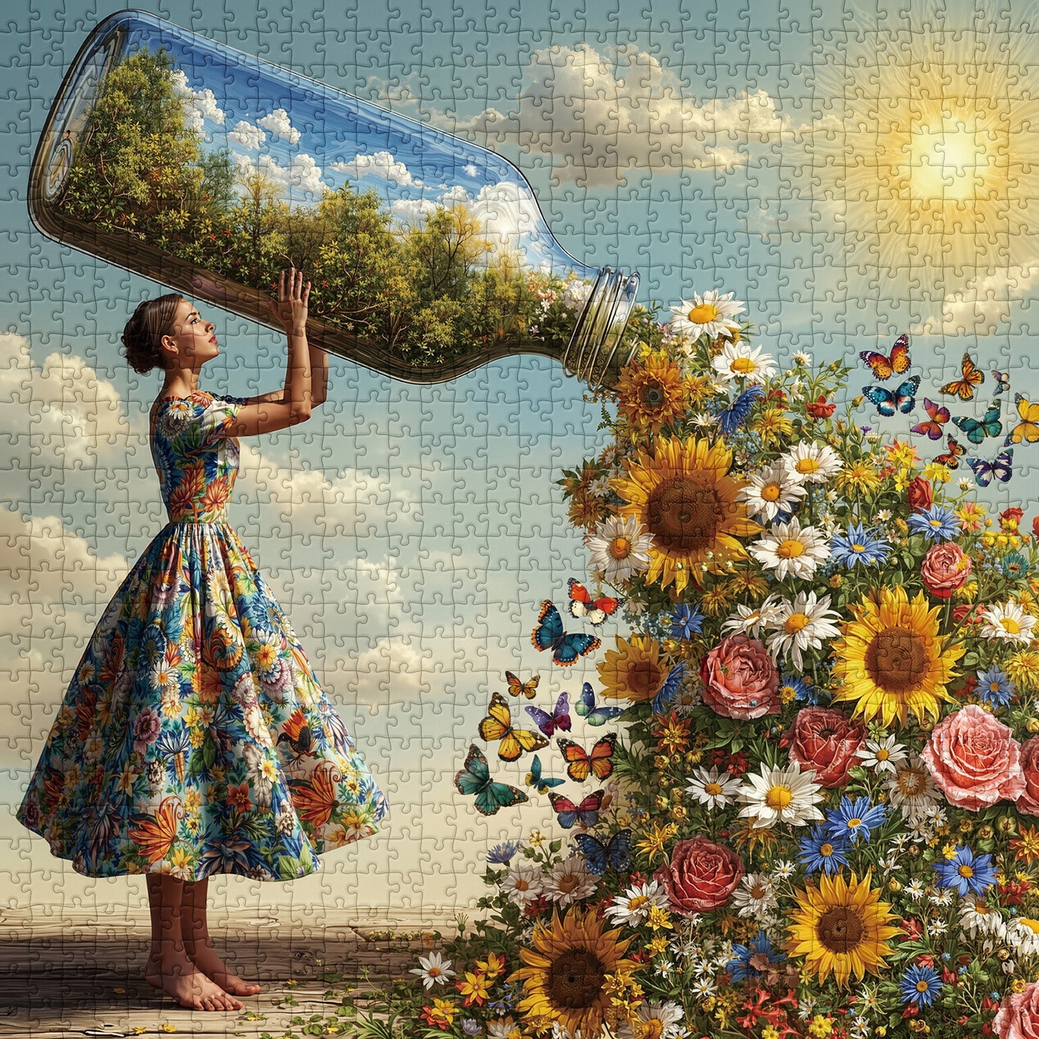 Spring Jar Jigsaw Puzzle 1000 Pieces