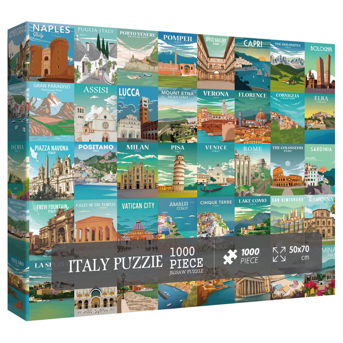 Pickforu® Italy Landscapes Jigsaw Puzzle 1000 Pieces
